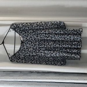 LONG SLEEVE EMPIRE WAIST MINI DRESS